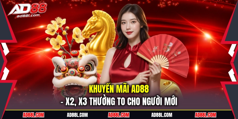 Khuyến mãi AD88 - X2, x3 thưởng to cho người mới