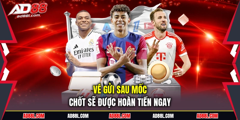 Vé gửi sau mốc chốt sẽ được hoàn tiền ngay